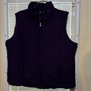 EUC Women's Quilted Vest in Deep Purple